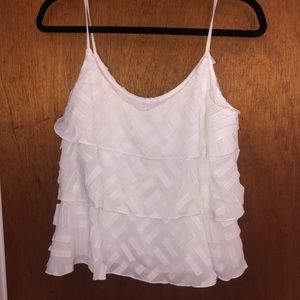 Anthropologie white tank top
